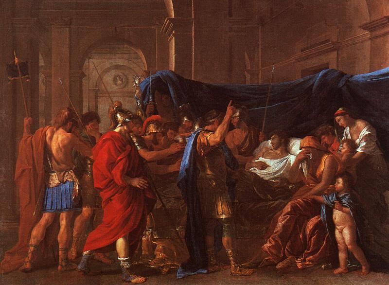 Nicolas Poussin The Death of Germanicus oil painting image